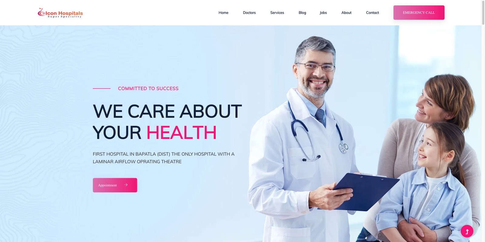 Icon Hospital — Custom Website & Digital Marketing by DevWiseTech